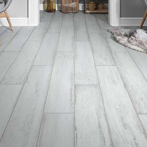 Timberwood Weathered White WoodLook Tile Planks